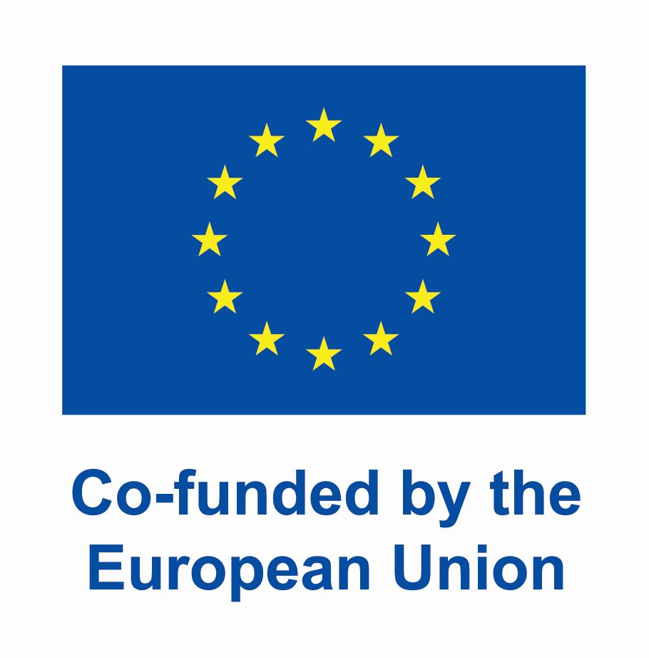 Logo der Europäischen Union mit dem Zusatz: Co-funded by the European Unionn
